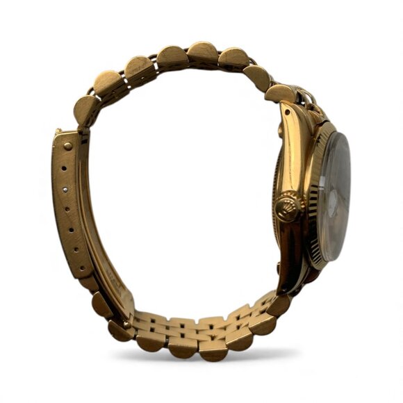 18k Yellow Gold OYSTER Perpetual Ladies ROLEX Watch - Picture 4 of 4